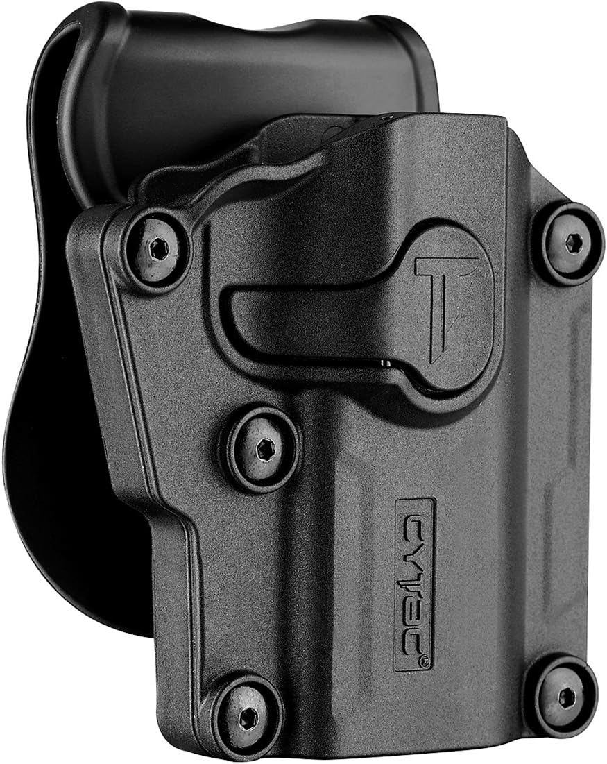 Mega-Fit Paddle Holster, Fit Most Popular Full Size and Compact Pistols (Right)