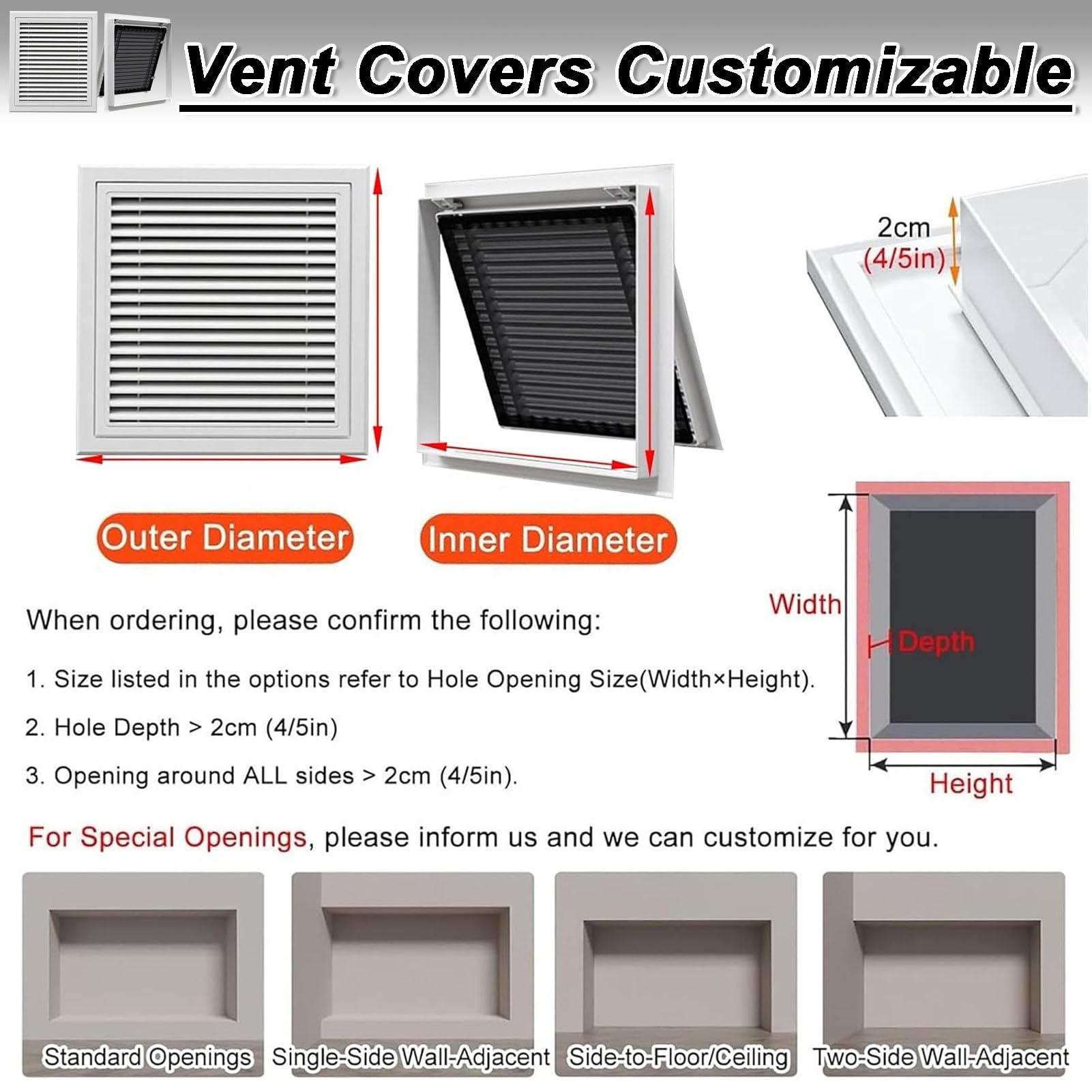 Grille d'aération murale/plafond blanche de 35,6 x 86,4 cm – Grille de conduit facile à installer pour la ventilation de la maison, design moderne, accessoire de circulation d'air amélioré, durable et