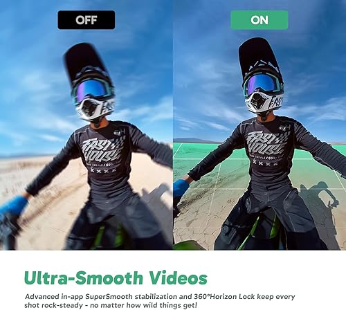 Miniatura 3 de AKASO Cámara de acción 360 resistente a la intemperie 360 - Video de 5.7K 360 con sensores de 12 pulgada de 48 MP, foto 360 de 72 MP, palo selfie