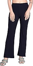 Women's High Waist Bell Bottom Trouser, Stretchy Parallel Leg for Casual Office Work wear, Elastic Flared Bootcut Pants