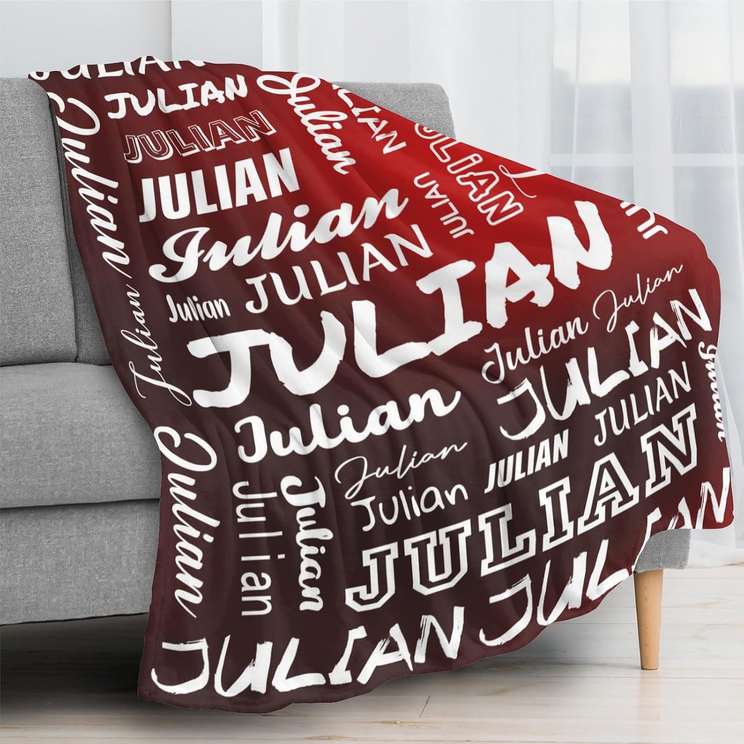 Dr.TOUGH Personalized Baby Blanket with Name for Girls Boys Customized Baby Blanket with Name for Kids Toddler Personalized Name Blankets Gifts for Birthday Christmas