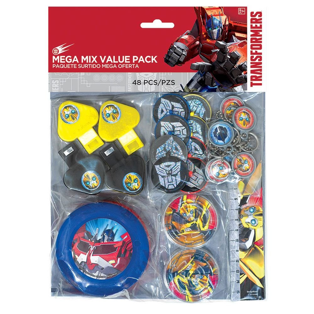 Jouets Transformers Mega Mix pour animation de goûter d'anniversaire et sachets cadeaux
