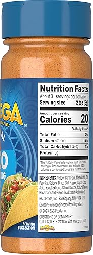 Miniatura 6 de Ortega Mezcla de condimentos, condimento para tacos, 6.5 onzas