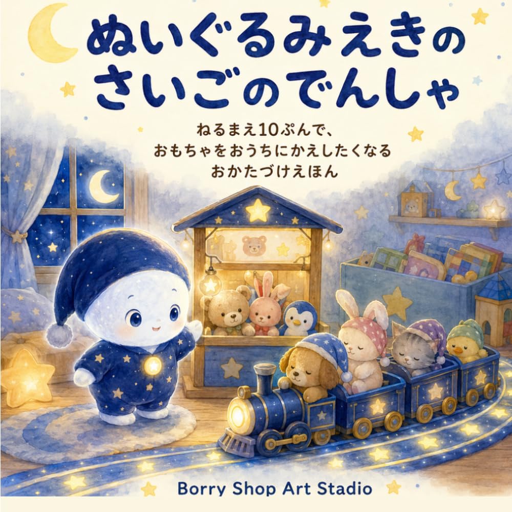 ぬいぐるみえきの さいごのでんしゃ: ねるまえ10ぷんで、おもちゃをおうちにかえしたくなる おかたづけえほん
