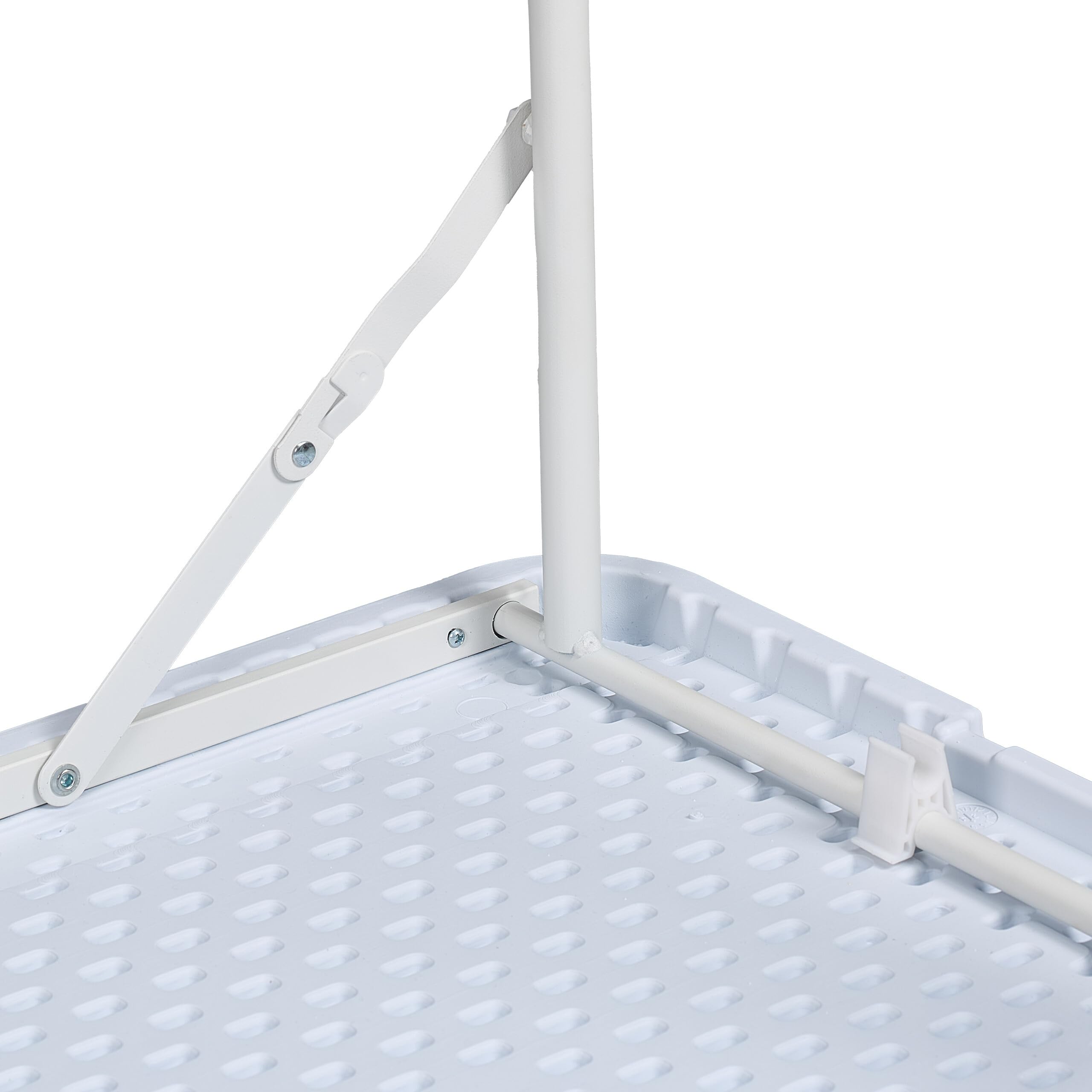 Tavolo Da Campeggio Pieghevole Relaxdays - 120x60cm, Regolabile 53/74/91cm, Marrone