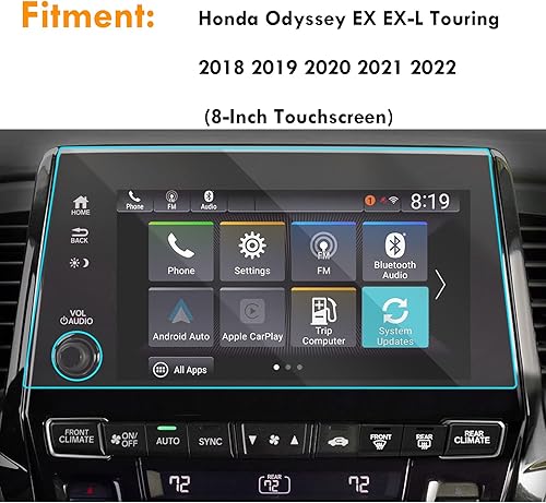 Miniatura 3 de Moonlinks Odyssey - Protector de pantalla compatible con Honda Odyssey EX EX-L Touring 2018, 2019, 2020, 2021, 2022, pantalla táctil de 8 pulgadas,