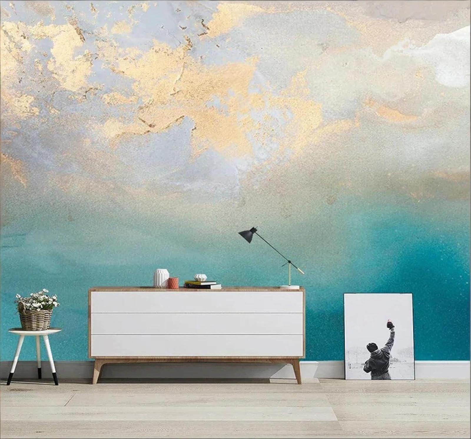 XLMING Abstract Luxury Unique Art Graffiti 3D Wallpaper Luxury Silk Study Dining Feature Sofa Grey Bedroom Living Room Tv Decorative Wall-250cm×170cm