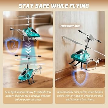 XIKOTEC Remote Control Helicopter, RC Helicopter Toy for Kids (Blue)
