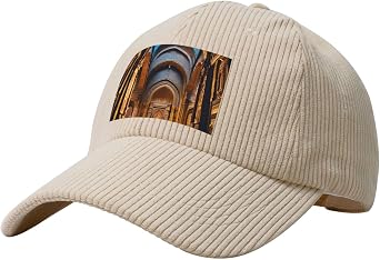 Corduroy Baseball Cap for Men & Women - Stylish Adjustable Hat for Cold Weather - The Mumbai filmcity Tours Print