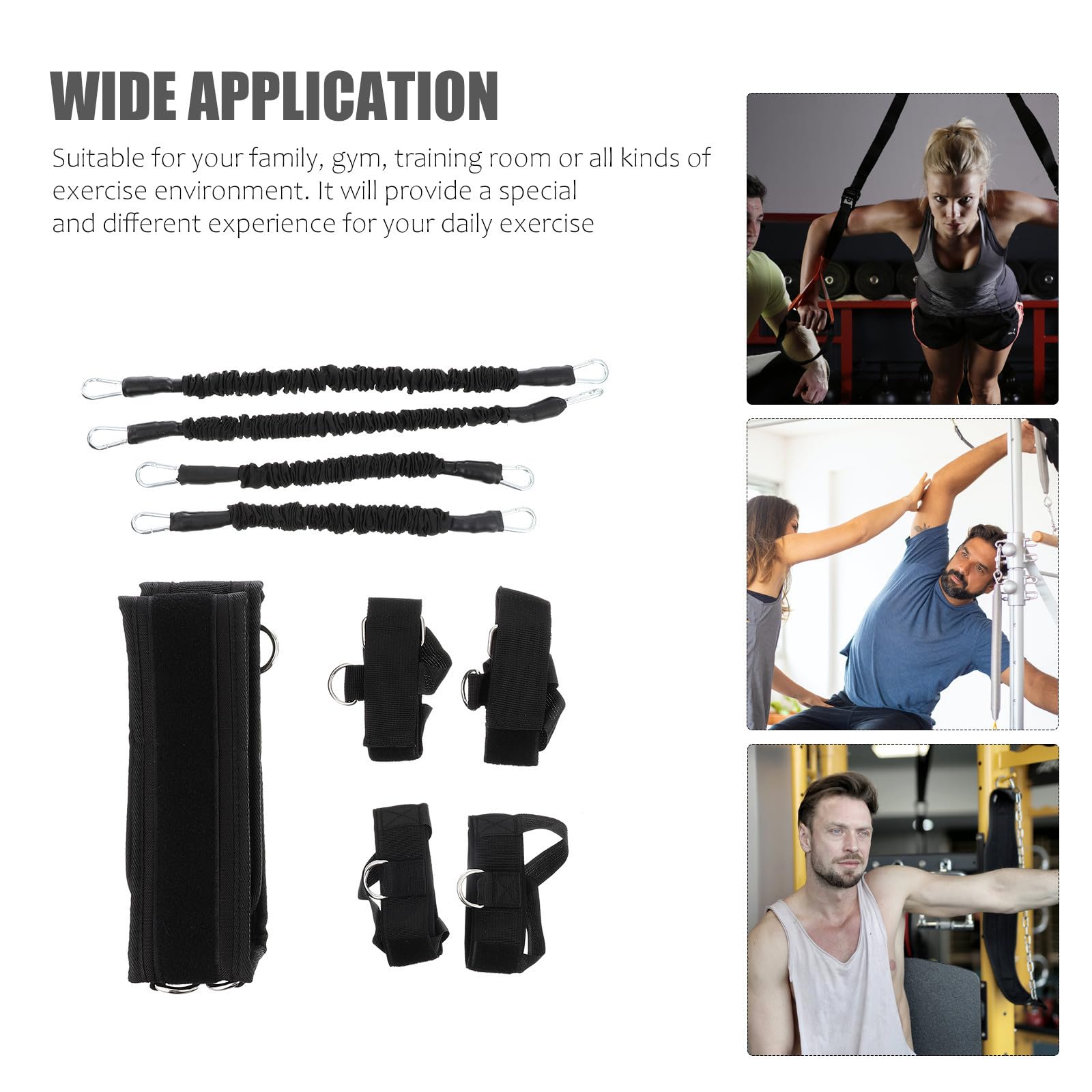 Toddmomy Bande di Resistenza Fitness Oxford e Corda in Lattice per Esercizi di Forza Braccia e Gambe Alta Resistenza e Prevenzione Strangolamento