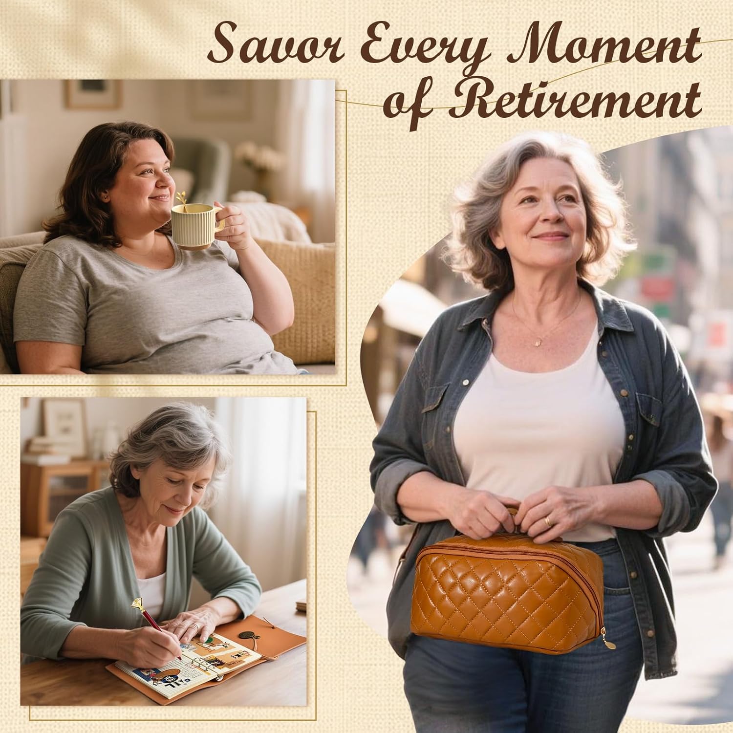 Golray Retirement Gift for Woman, Retired Gifts with Travel Bag/ Notebook/ Mug, Happy Retirement Farewell Basket for Retiree, Coworker, Boss, Teacher, Nurse, Friend, Mom, Grandma - Image 5