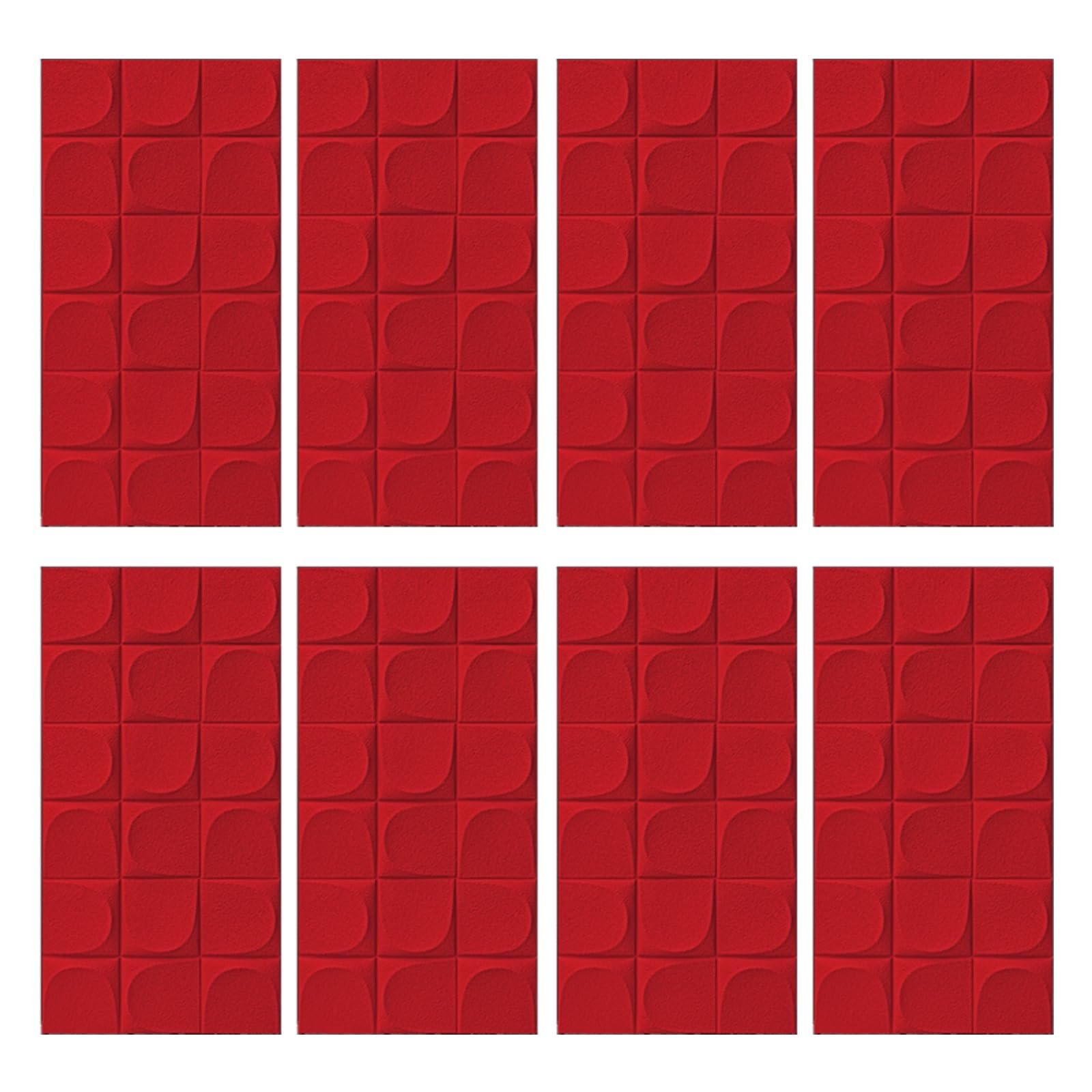 paneles decorativos para pared Paneles de pared texturizados 3D para decoración de interiores y exteriores, ideales para alquileres, paquete de 4 paneles de poliuretano, fácil instalación, para hotele