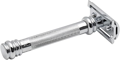 Miniatura 8 de Merkur Maquinilla de afeitar de seguridad de poste de peluquero largo resistente, cromo