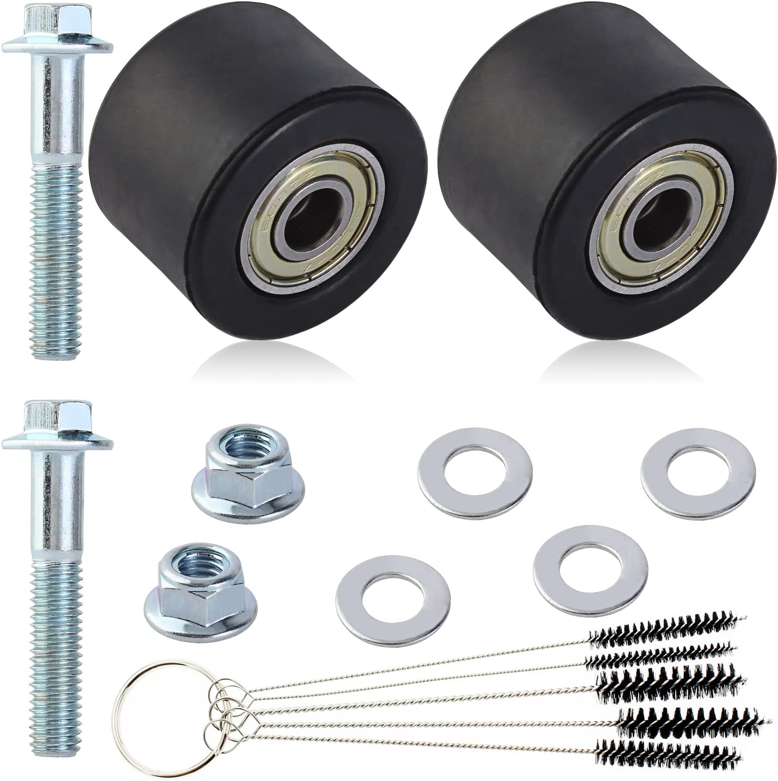 2Pcs Lower Chain Roller Guide Kit Compatible with Yamaha YFZ350 YFZ 350 Banshee 110cc 125cc 140cc 150cc Engine Pit Dirt Bike 1987 1988 1989 1990 1991 1992 1993 1994 1995 1996 1997 1998-2006