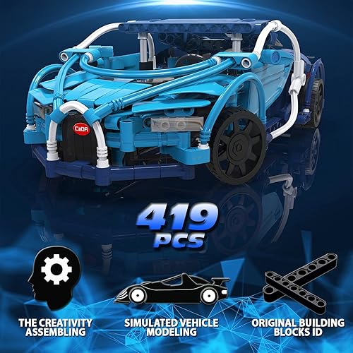 Miniatura 3 de Toti Royal Juguetes de construcción de vástago para niños de 8 a 12 a 419 piezas kit de construcción de automóvil con control remoto para niños y