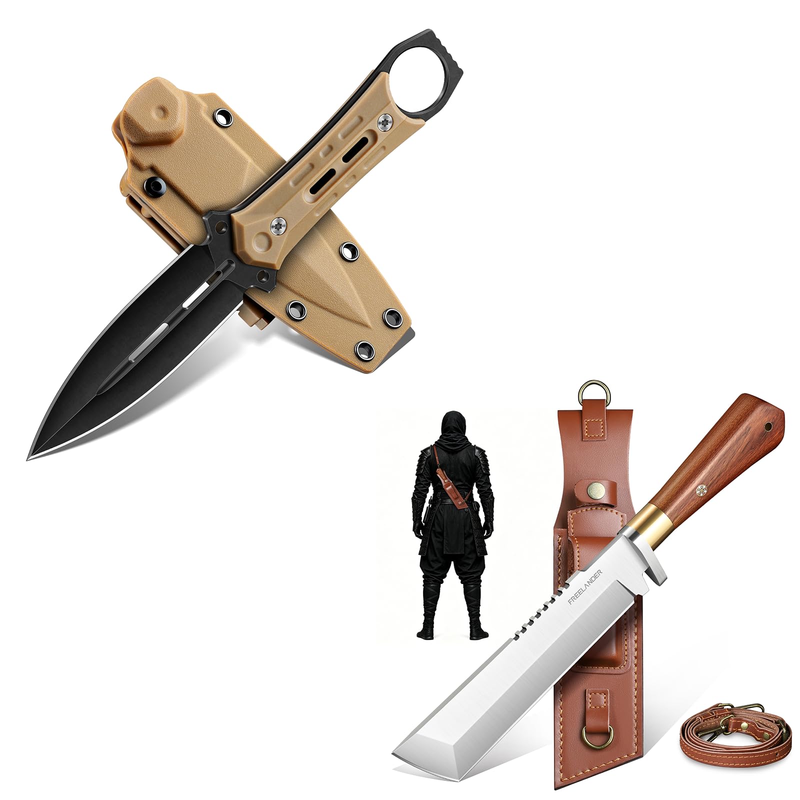 Freelander Outdoor Messer und Japanische Machete Survival