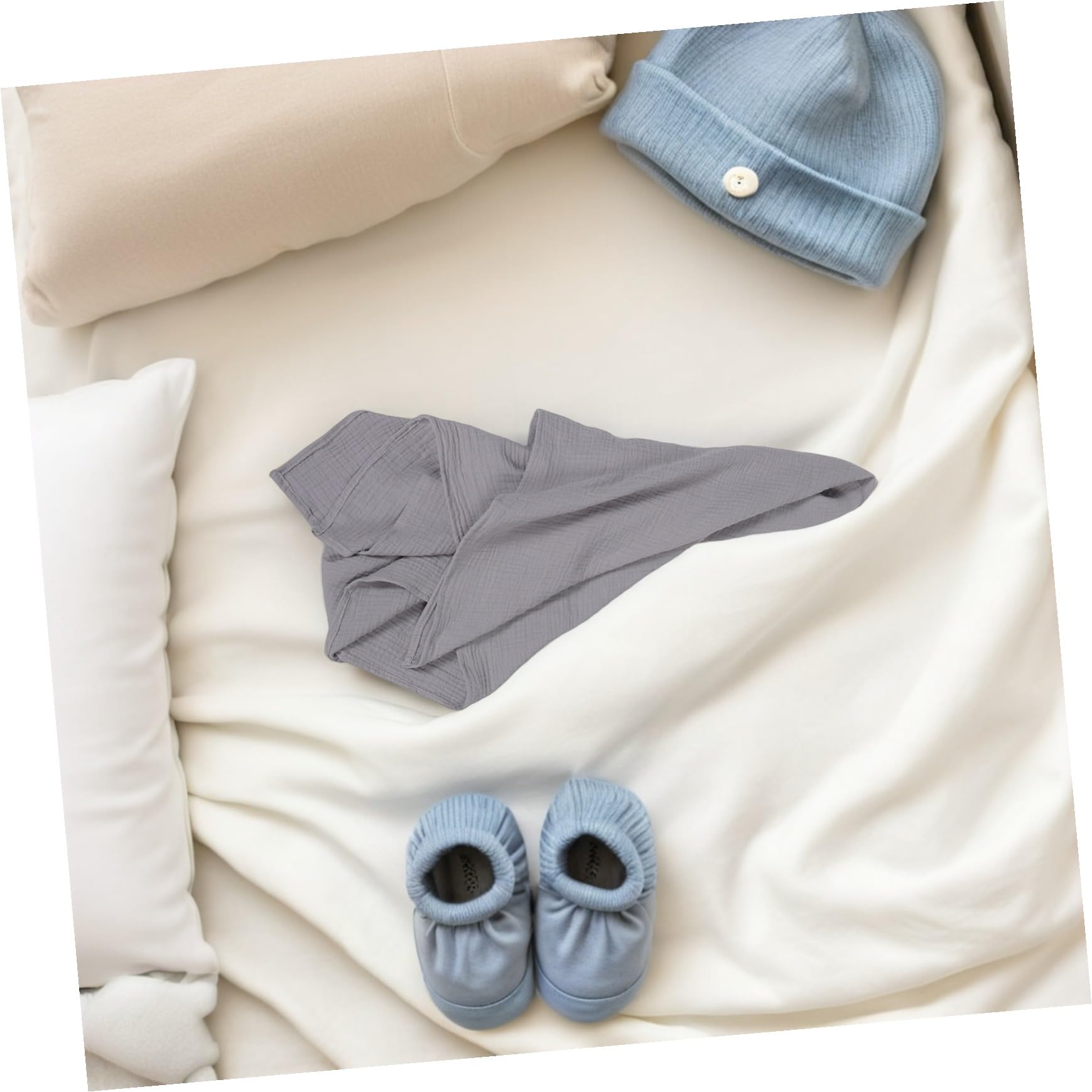 YARNOW 3 Pezzi Coperta Ragazzo Ragazza in Mussola Avvolgente Traspirante per Bambina Morbida Coperta Avvolgente per Sonno e Bagno Delicato per Sensibile