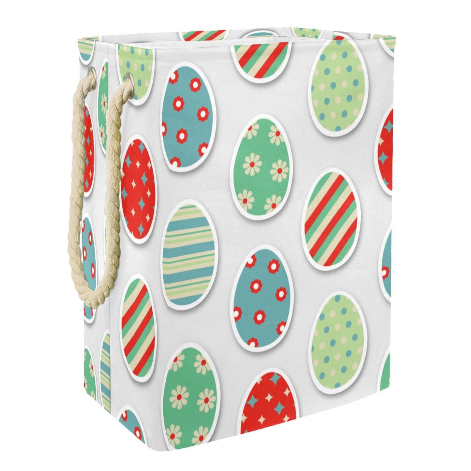 Grand panier à linge Eastereggs_02 avec poignée durable pour vêtements sales