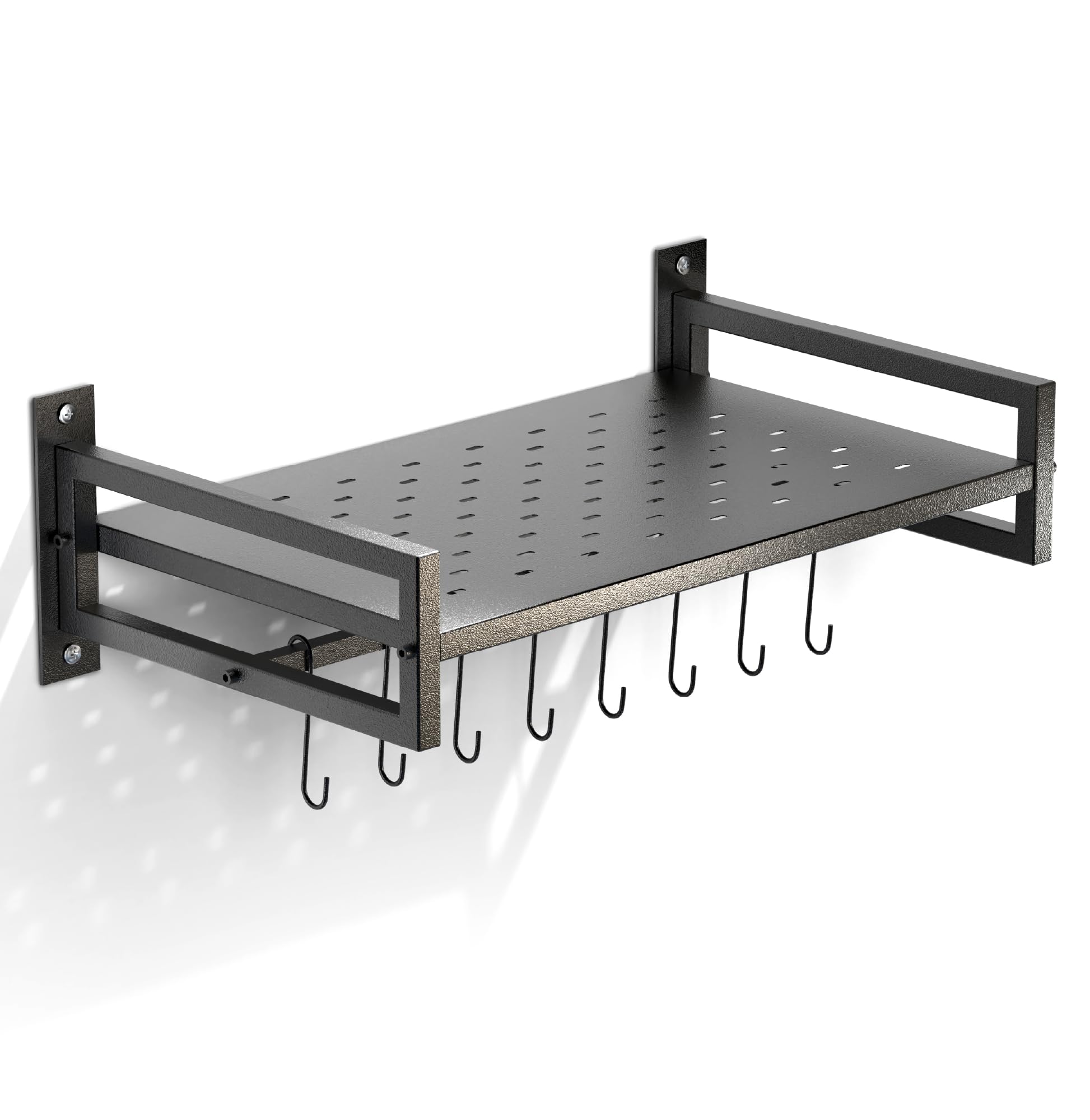 MY ARMOR Microwave Stand Wall Mounted for Kitchen, Storage Organizer Wall Rack, Multipurpose OTG for Utensils & Food Sto