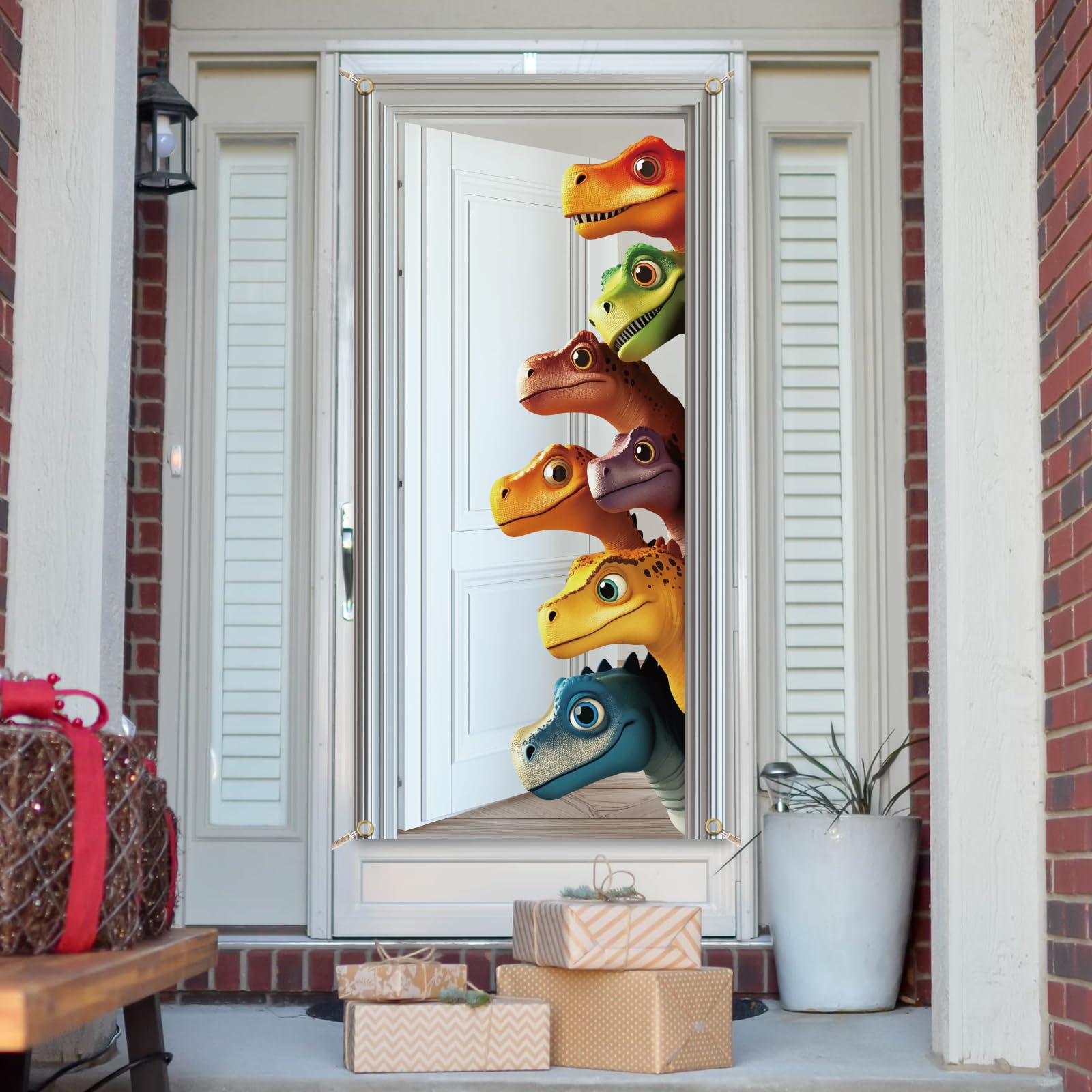 arricraft 1 Pc Dinosaur Thème Polyester Porte Cover, Dinosaur