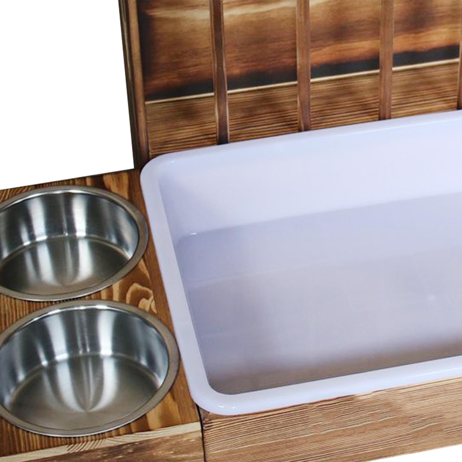 Futter Und Streuspender Aus Holz für Kaninchen, Käfigzubehör, Futterspender für Hamster, Zubehör für Kleintiere