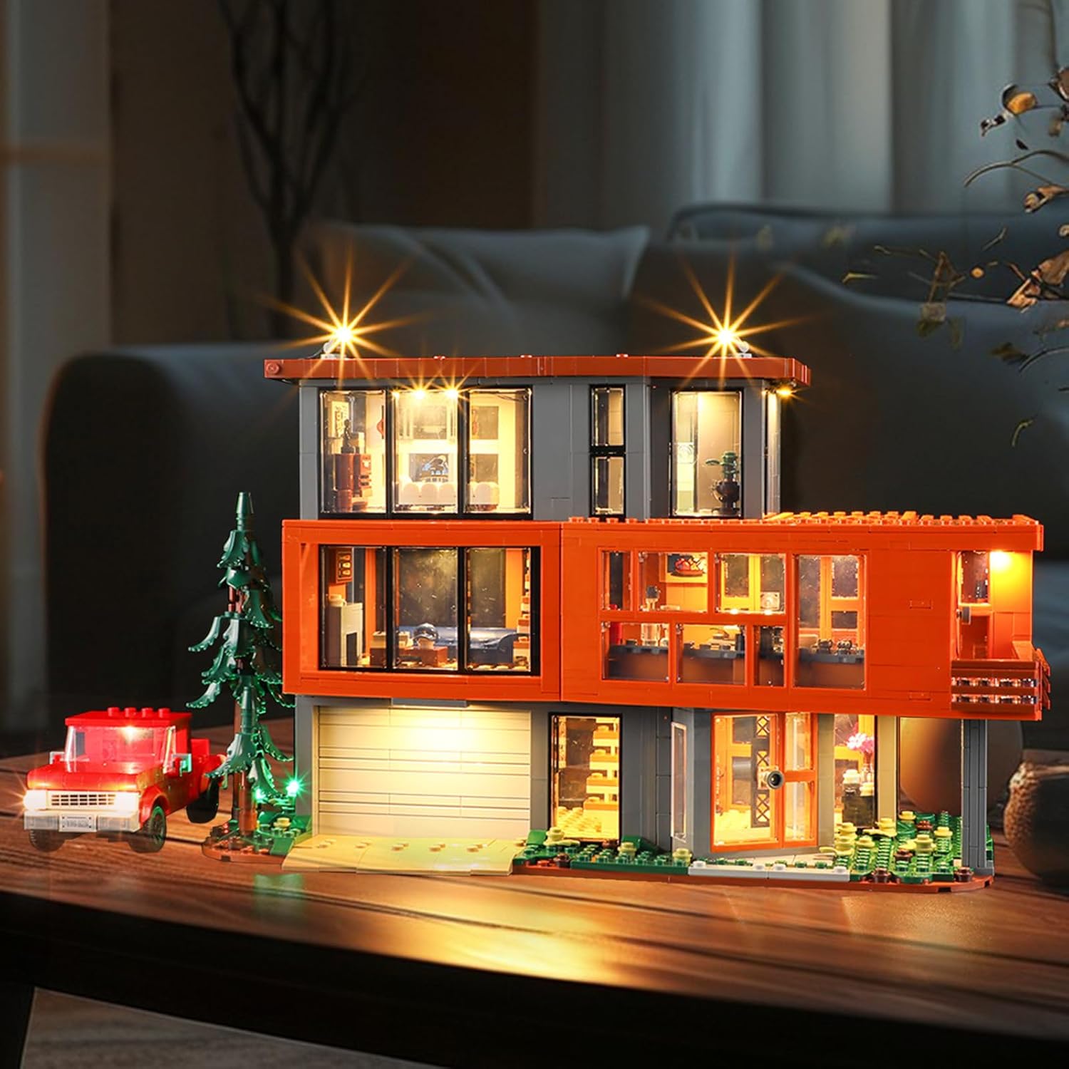 LED Light Kit Compatible with Lego Ideas Twilight The Cullen House, Compatible with Lego 21354 (Lights Only, No Models)