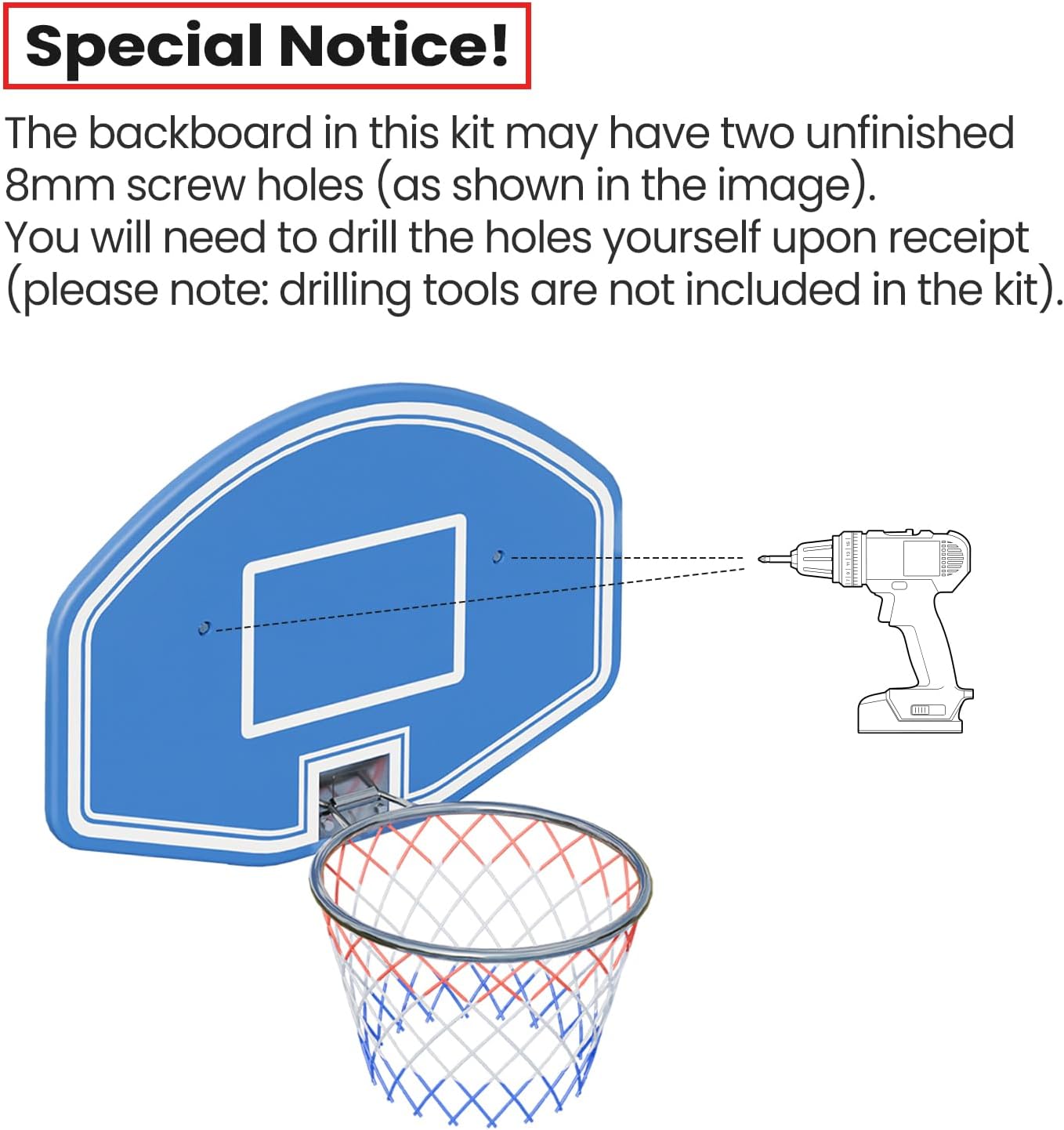 ECOPOOLTECH Pool Basketball Hoop with Backstop - Outdoor Poolside Basketball Kit with Ball & Pump, Backboard Adjustable Basketball Hoop, Adults Teens Pool Games for Above Ground Round Pool