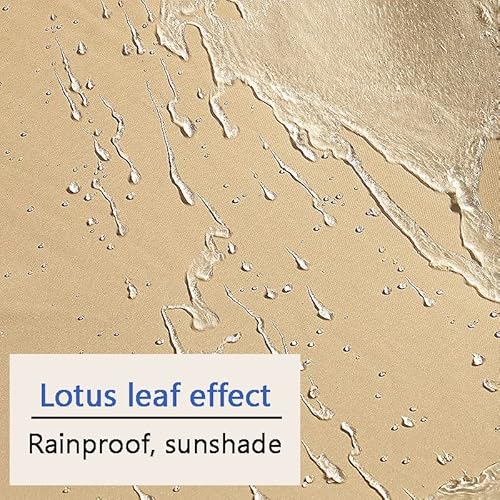 WMEIE Sun Shade Sail, Beige Rectangle Waterproof