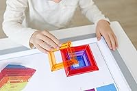 Vista 8 de Miniland Pirámides apilables translúcidas. Juguete educativo para niños de 3 a 6 años. Viene con 25 piezas y 4 hojas de actividades transparentes