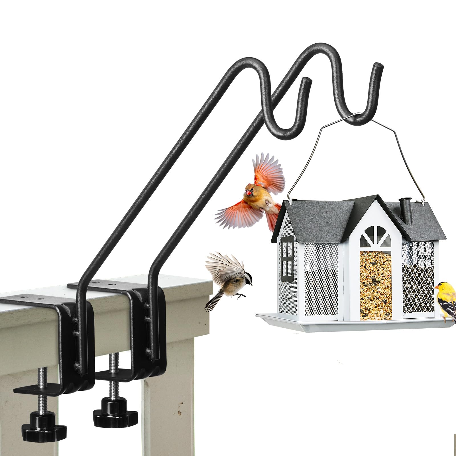 Outside Railing Hooks Amazon.com: Kingsyard 2 Pack Heavy Duty Deck Hook - 10 inch Metal Deck ...