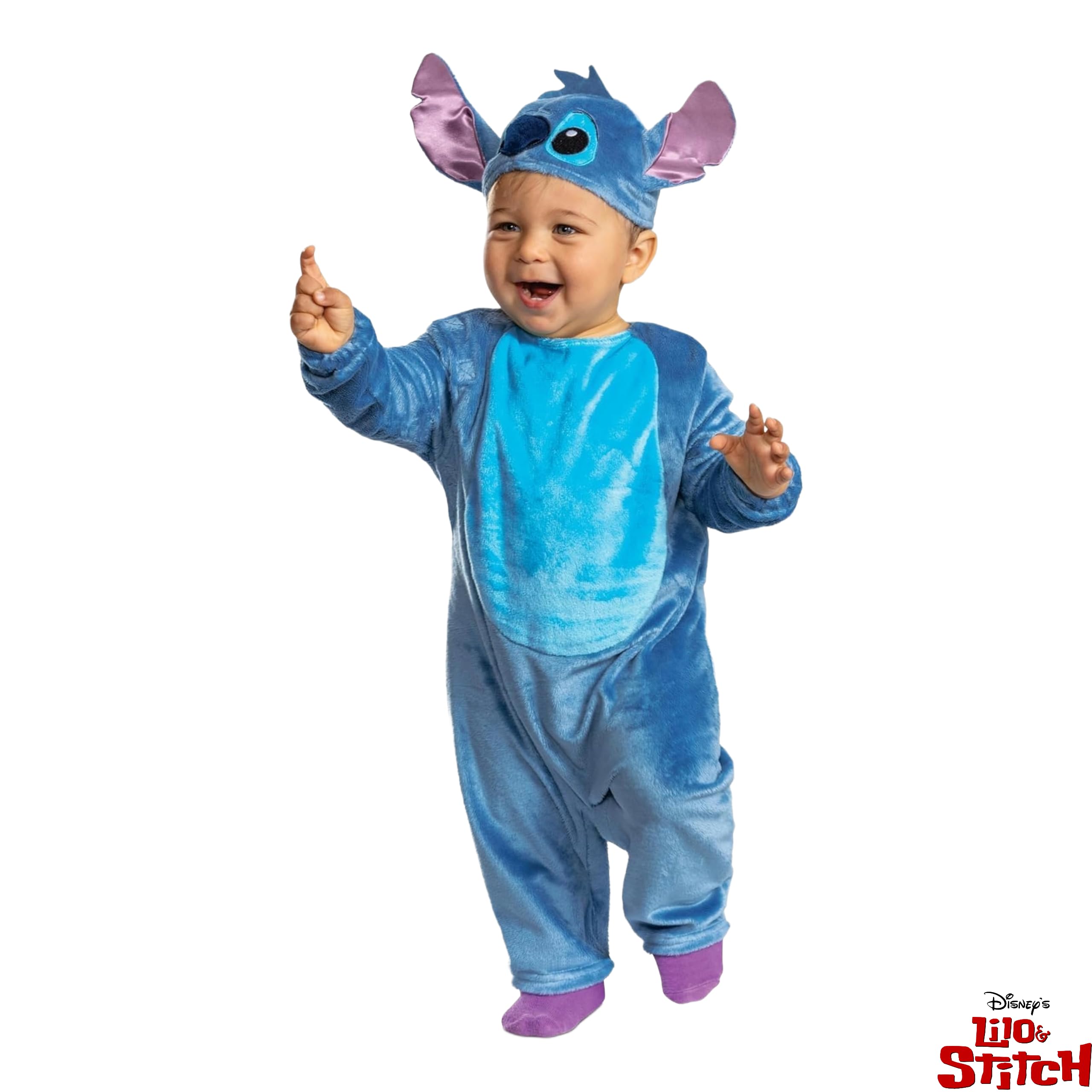 Disfraz para Niños Pequeños de Stitch, Licencia Oficial de Disguise, Ajuste Cómodo y Diseño Detallado, Para edades de 2 años, 12 a 18 meses, 7 a 8 años, 4 a 6 años