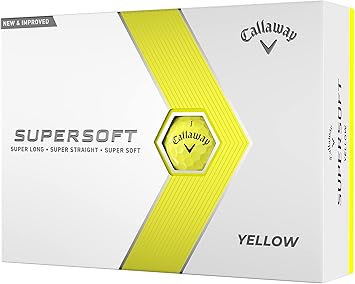 Callaway Golf Supersoft Golf Ball 2023, Yellow : Amazon.co.uk: Sports & Outdoors