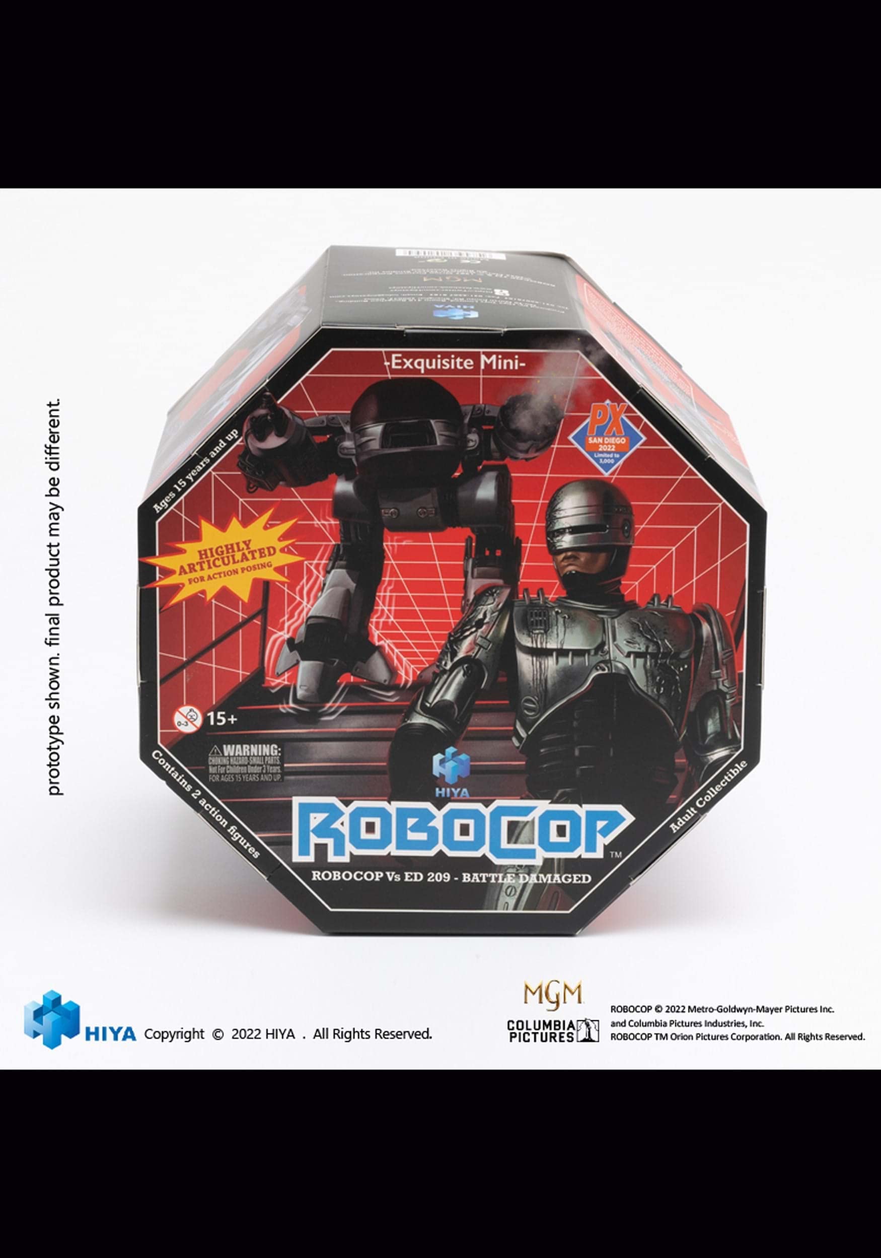 Amazon.com: Hiya Toys SDCC 2022 Robocop: ED-209 Vs Robocop 1