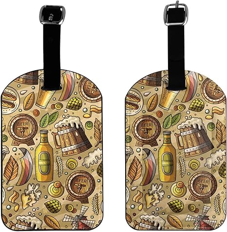 Amazon Co Jp 荷物タグ ネームタグ ビール アルコール お酒 ワイン ロシア ラゲージタグ バゲッジタグ 荷札 名前ラベル 旅行 かわいい おしゃれ タブ 名札 番号札 耐久性 目立つ 個性 Puレザー Choujj 文房具 オフィス用品