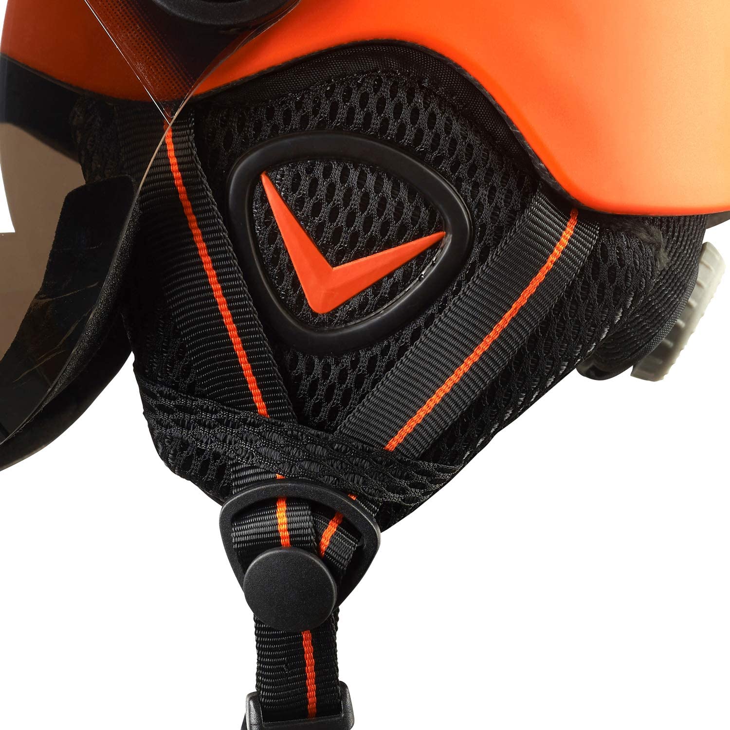 BLACK CREVICE Casco de esquí para niños Leogang I Casco esquí con viseraestilo piloto I Casco Snowboard para niños y niñas I Casco esquí Transpirable I Tamaño Ajustable