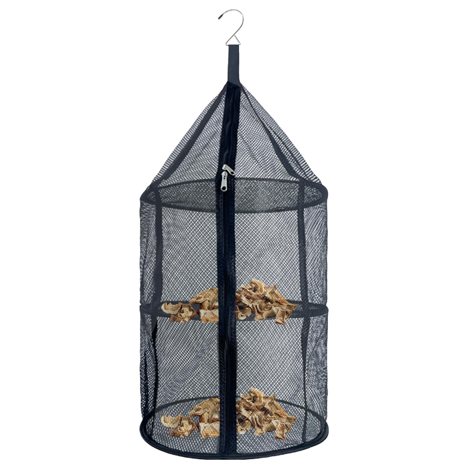 Tagtight Trockennetz 3-stöckig - Hängender Trockner Für Kräuter, Obst Und Fisch