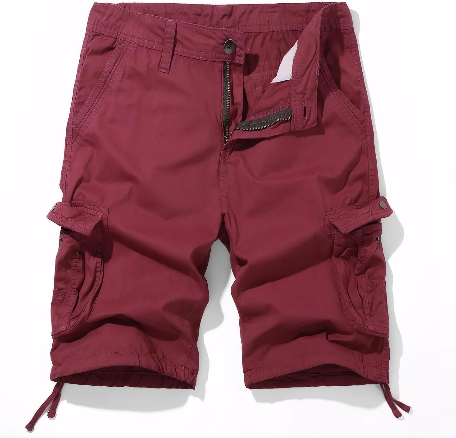 WSLCN Men's Cargo Shorts Utility Work Shorts Cotton 6 Pockets Outdoor Hiking Shorts