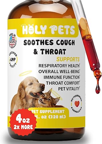 Miniatura 9 de Medicamento para la tos para perros y gatos, apoyo para infecciones respiratorias, alivio de estornudos y tratamiento para la tos de las perreras,