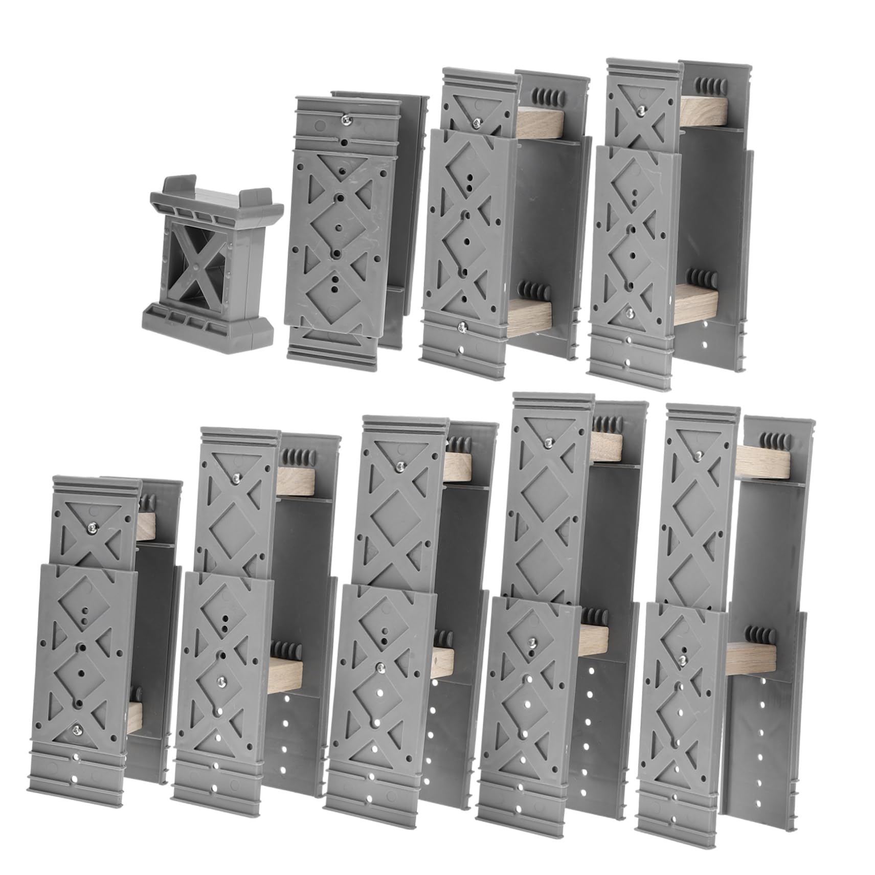 KONTONTY Train Track Building Support Toys Bridge Pier Toys for Creative Play and Construction