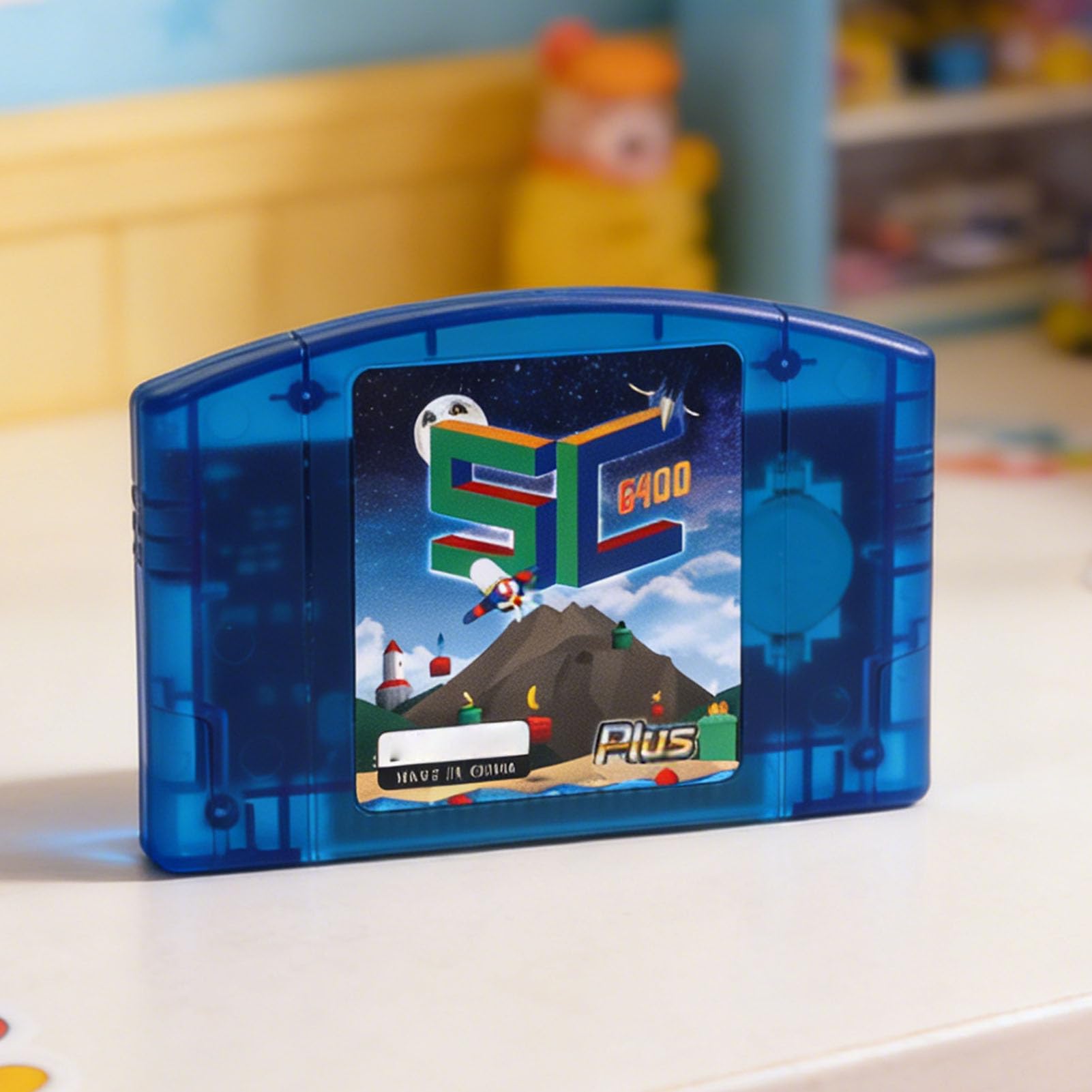 Jectse Kartridż z grą Open Source, kartridż do Gier Retro HD dla N64 z Szybkim ładowaniem i funkcją Automatycznego Zapisywania Kopii Zapasowych, Pasuje do dla GB GBC (niebieski przezroczysty)