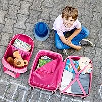 Vista 6 de HONEY JOY 2 piezas de equipaje de mano para niños, Mermaid, S, Viajar