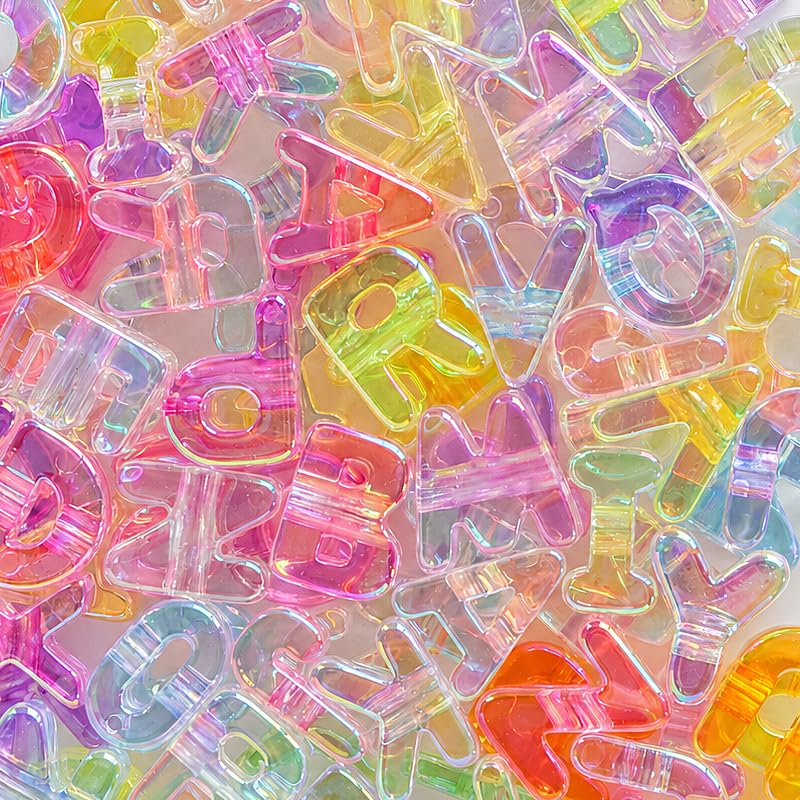 96pcs Bubble Chunky Letter Beads for Keychains More High-Use Acrylic Beads