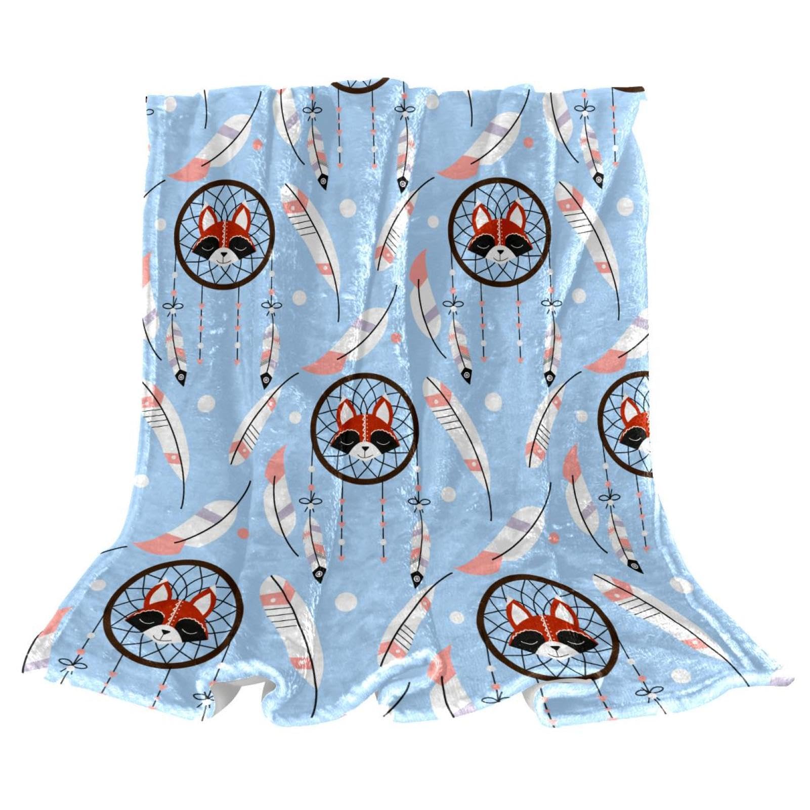 Couverture polaire fox dreamcatcher pour des soirees cocooning reussies sur le canape