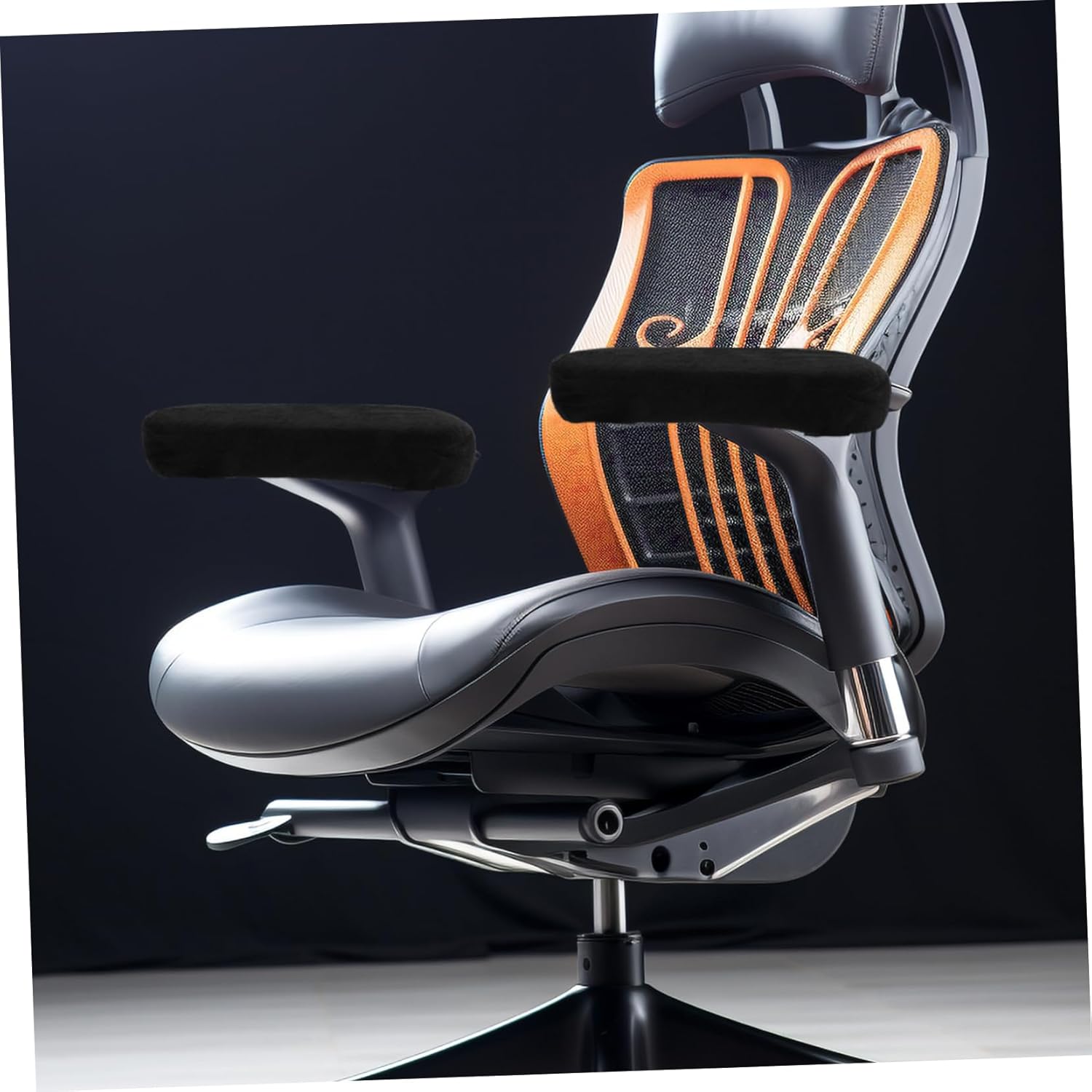 DOITOOL 8pcs Chair Arm Pad Comfortable Armrest Covers for Office and Gaming Chairs Memory Elbow Support Easy to Install for Hours of Use