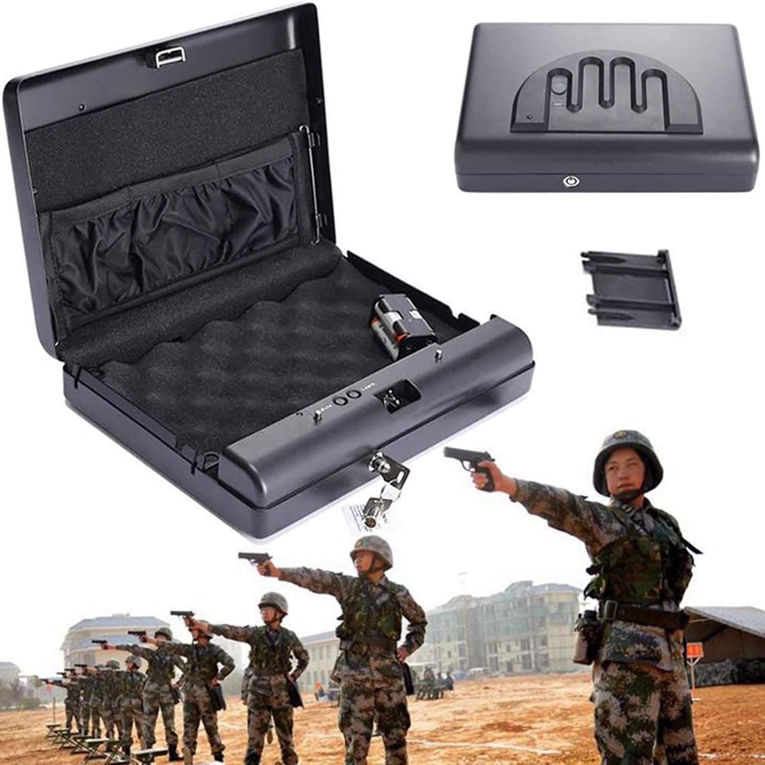 Buy Biometric Safe Safes for Pistols Quick Access Biometric Hand Safe