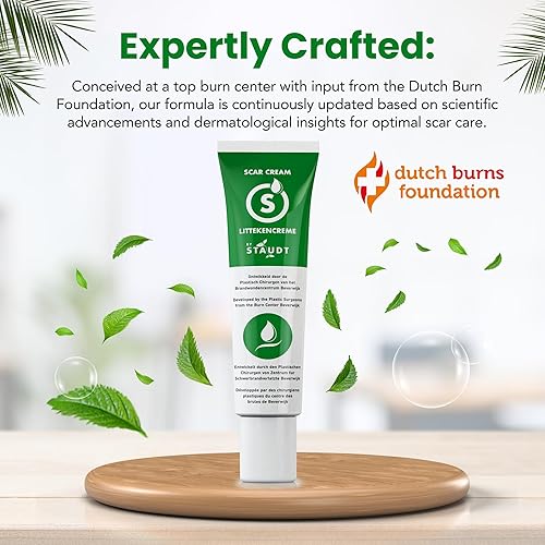 Miniatura 7 de STAUDT Crema para cicatrices de primera calidad, fórmula avanzada con vitamina E, miel, ácido hialurónico y silicona, curación intensiva de