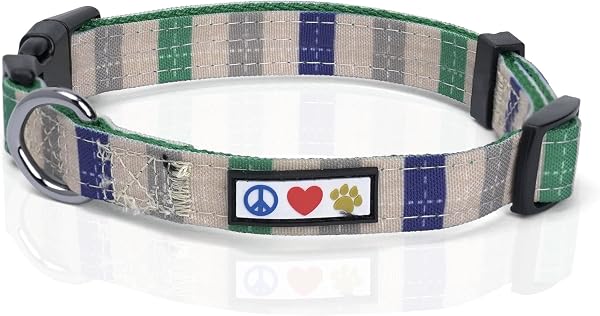 Pawtitas Extra Small Reflective Dog Collar - Adjustable Puppy Collar in Marsala Brown - Matching Leash and Harness Available - 1