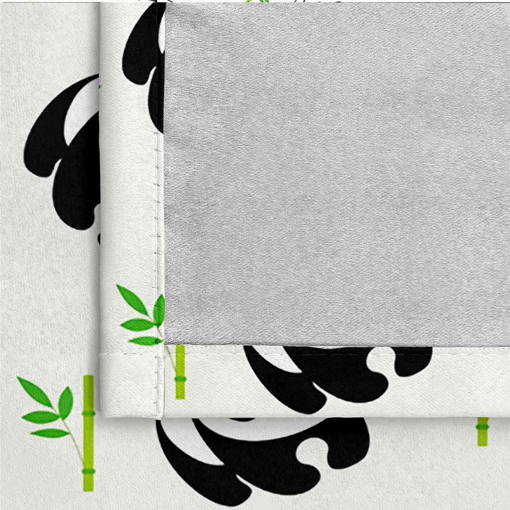 Rideaux Occultants Chambre 3D Imprimé Panda Animal Imprimé Rideau À Oeillets, Salon Et Chambre Enfant Décoration De Fenêtre 280x260cm 2 Panneaux Isolant Thermique Et Phonique Rideaux