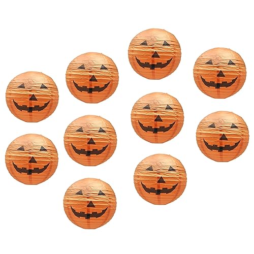 Mudra Crafts Hanging Pumpkin Lanterns Outdoor Indoor Jack-o’-Lantern Halloween Decorations,