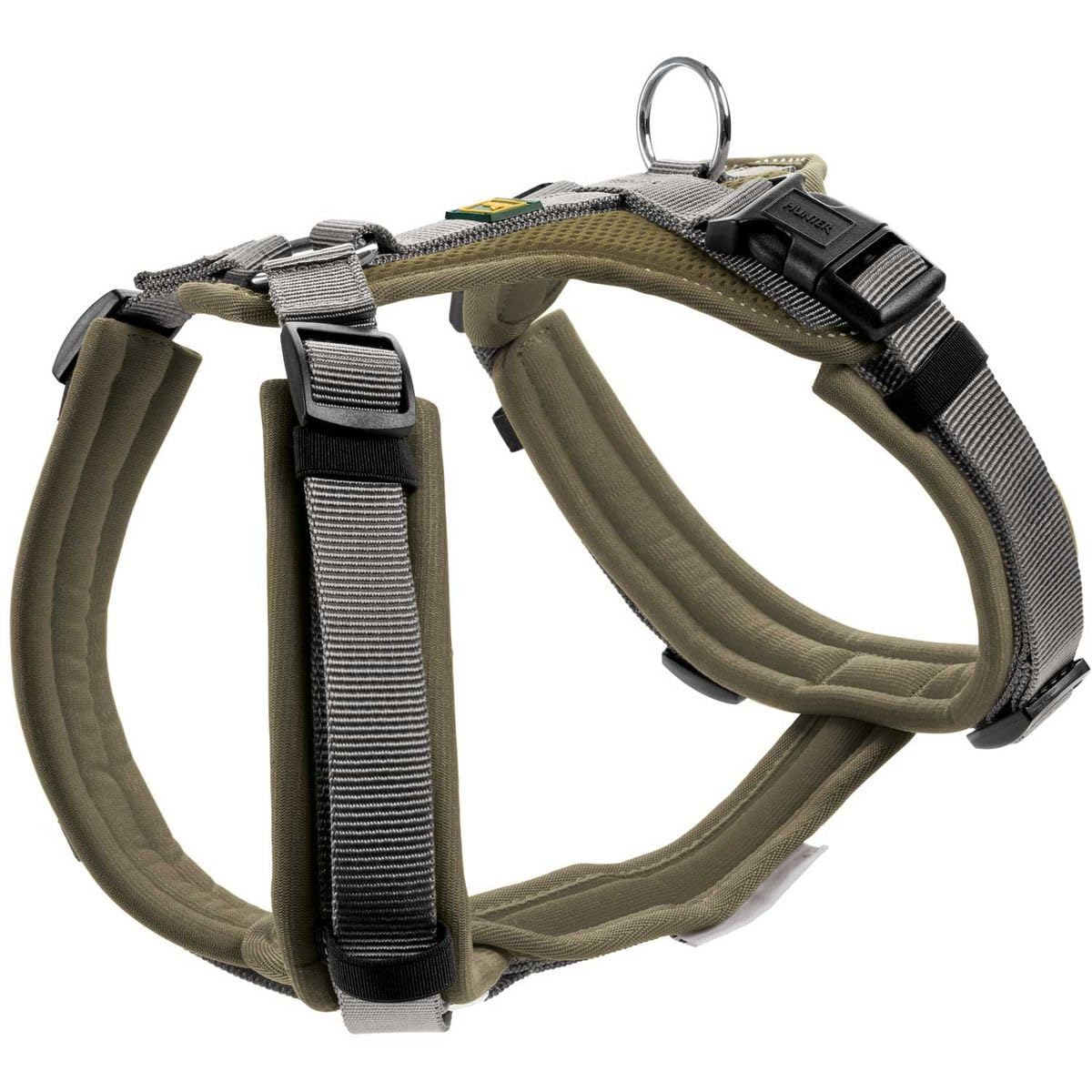 HUNTER Geschirr Maldon Oliv/Grau XS
